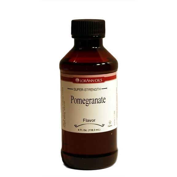 LorAnn Oils Pomegranate Super Strength Flavor 4oz Bottle - Baking and Candy Flavoring - Kosher