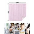 thumbnail image 5 of Cloth Napkins 1 Piece - 20x20 Inches, Pink White Stripe Washable Reusable Table Napkins, Modern Minimalist Geometric Striped Soft & Absortbent Dining Napkin for Party Wedding Hotel Restaurant, 5 of 8