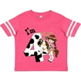 thumbnail image 3 of Inktastic I'm Four-cowgirl Riding Horse Birthday Girls Toddler T-Shirt, 3 of 5