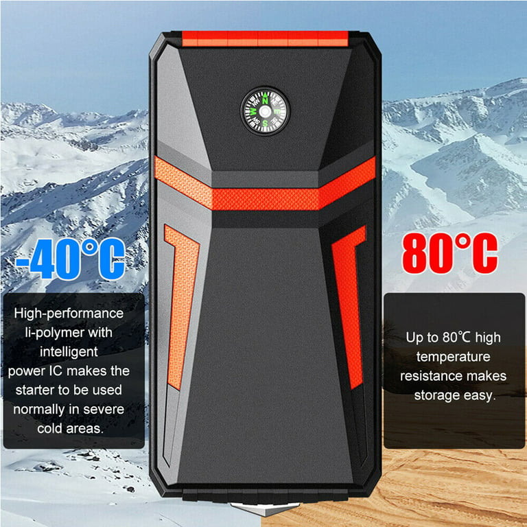 Xhy 30000mAh Car Jump Starter Portable Battery Pack Booster Jumper Box  Emergency Start Power Bank Supply Charger with Built-in LED Light