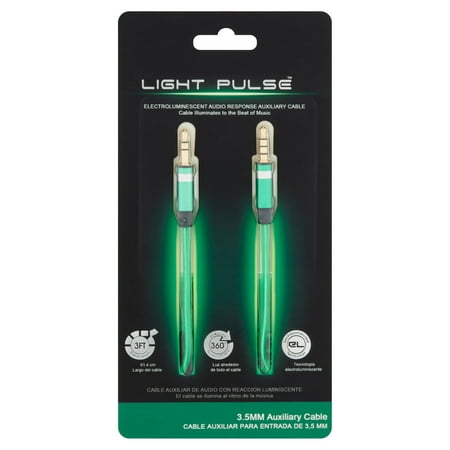 Pilot Automotive Audioresp Aux Cable Green