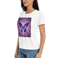 thumbnail image 4 of Plus Size Tops for Women Cute Butterfly Graphic Tee Funny Colorful Print Casual Nature Shirt Small-3X-Large, 4 of 9