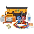 thumbnail image 1 of Kit de bomba de vacío BACOENG 3.6 CFM AC con juego de manómetros para R410A, 1 of 7