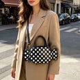 thumbnail image 5 of Women Novelty Candy Shaped Polka Dot Handbag, Glossy Faux Leather Mini Crossbody Purse With Dual Carrying Straps, Cute Unique Shoulder Bag For Party Daily Street Outfit Multiple Sweet Colors, 5 of 6