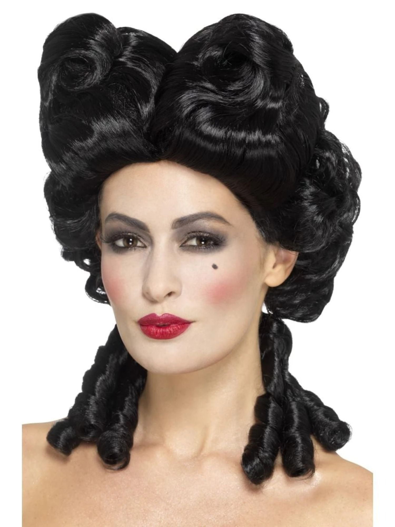 Baroque Wig Cosplay Caribbean Pirate BLACK Gothic