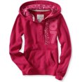 thumbnail image 1 of Sudadera con capucha y botones bordados Aeropostale para mujer, rosa, mediano Aeropostale Sudadera, 1 of 1