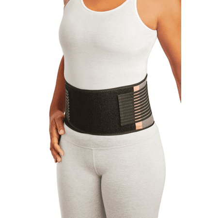 Equate Adjustable Copper Infused Back Support Brace, Unisex, One Size