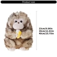 thumbnail image 3 of Fat Golden Monkey Figure Toy Soothing Sweet Hugging Doll Shower Gifts Golden Monkey Washable Doll for Toddler Kids, 3 of 9