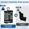 thumbnail image 6 of EAGLE PEAK Extra Large Sandbags for Canopy Tent 180 lbs Leg Weights Heavy Duty Weight Bags Set of 4, Gray, 6 of 9