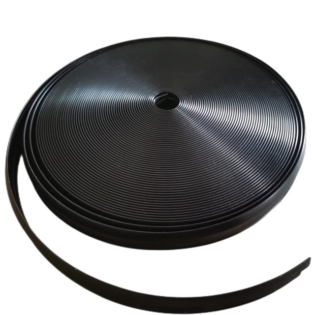 Inserto de moldura de vinilo para RV de 1.0 in, color negro para RV Camper, remolque, cubierta de tornillo, canalón, canal de esquina, costura exterior, borde del techo, pista resistente (100 pies)