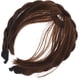 thumbnail image 5 of FELTECHELECTR Pelucas sintéticas de moda, diadema, flequillo frontal, extensiones de cabello para mujeres y niñas (marrón oscuro), 5 of 5