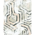 thumbnail image 2 of Vess, June Erica 20x24 Gold Ornate Wood Framed with Double Matting Museum Art Print Titled - Sand Glyphs I, 2 of 4