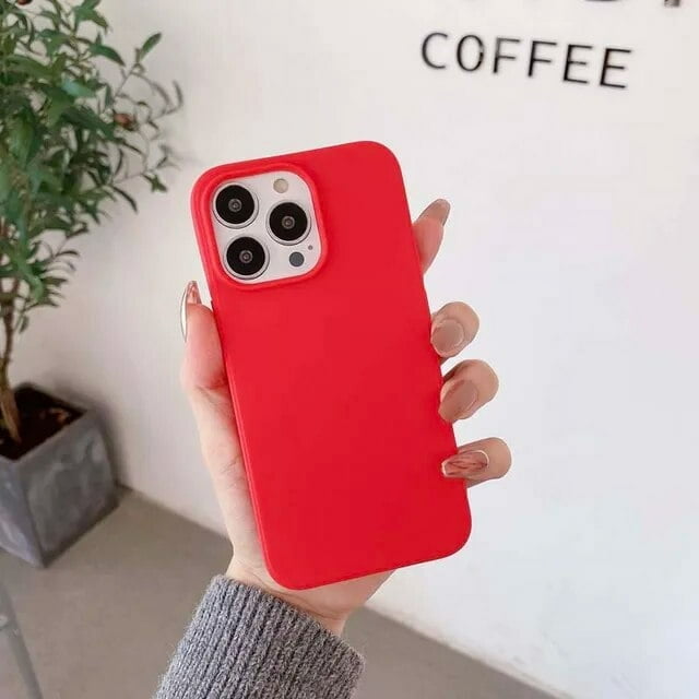 Fashion Soft Matte Solid Color Shockproof Phone Case for IPhone 14 Plus 13 12 11 Pro Max Silicone Back Cover for IPhone 13pro LXY