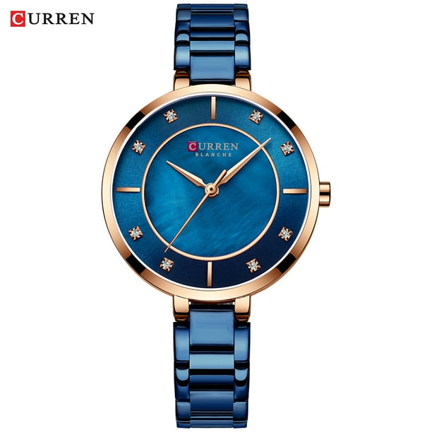 CURREN 9051 montre quartz femme chronographe mode casual en
