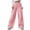 Pink, variant on Cargo Pants Women High Drawstring Elastic Waisted Athletic Trackpants Casual Wide Leg Outdoor Hiking Pants