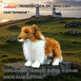 thumbnail image 3 of PuffPurrs Lifelike Sheltie Plush Toy, Realistic Shetland Sheepdog Teddy Stuffed Animal, Cute Pastoral Dog Pillow Toy Gift, 23 CM/9 In, 3 of 7