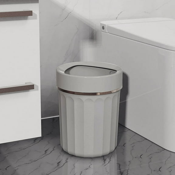 PPgejGEK Open Top Garbage Bin without Lid for Office Hotel Household, 27.5x21x21cm/10.82x8.27x8.27in, for Living Room Kitchen Bathroom