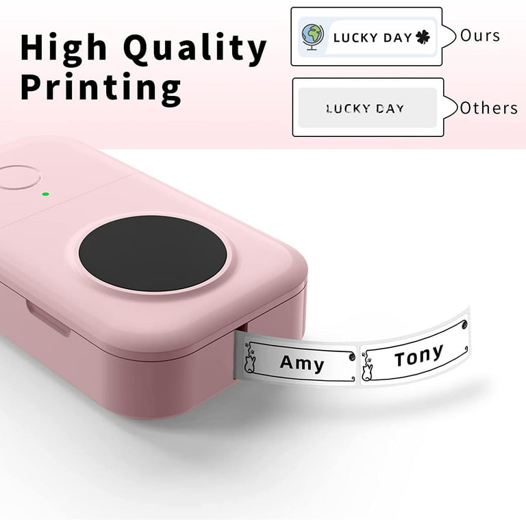 Label Maker Machine with Tape - D30 SE (Piggy), Portable Mini Bluetooth  Label Printer, Easy & Quick Edit, Multiple Templates in Phone App - Same