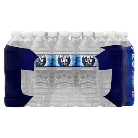 Pure Life Purified Water, 16.9 fl oz / 500 mL Plastic Bottles (40 Pack)
