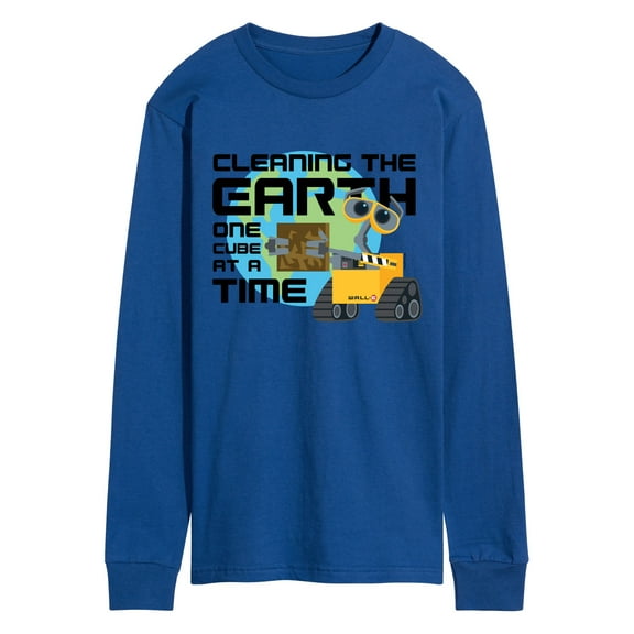 Wall-E - Cleaning The Earth - Men's Long Sleeve T-Shirt