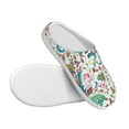 thumbnail image 3 of Lsque Fairy Flower Pattern Womens Comfort Cotton on Scuff With Memory Foam and Anti-skid Sole Slipper-42/43, 3 of 7