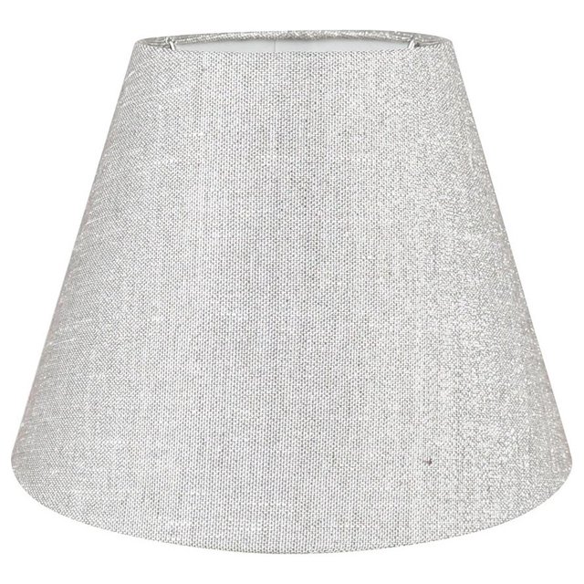 Urbanest Hardback Faux Silk Coolie Lamp Shade, 5x9x7", Metallic Gray