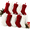 Burgundy,ivory-Length 18",Pack 10, variant on 18 Inchmas Stockings 10 Pack Large Cable Knit Xmas Decor
