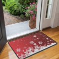 thumbnail image 2 of Red Christmas Snowflake Pattern Door Rugs,Washable Non Slip Door Mats Indoor,Decorative Door Mats,Entry Mat Indoor for Entrance,Bedroom,Kitchen,Bathroom,30"x17", 2 of 6