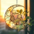 thumbnail image 2 of Reading Skeleton ACRYLIC Suncatcher, Book Lover Decor, Skeleton Halloween Ornament, 2 of 7