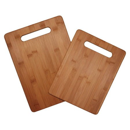 2 Piece Cutting Board Set, 100% Bamboo For Food Prep, Making Cocktails or Serving Appetizers, Totally Bamboo 2-piece cutting board set is perfect for food prep,.., By Totally