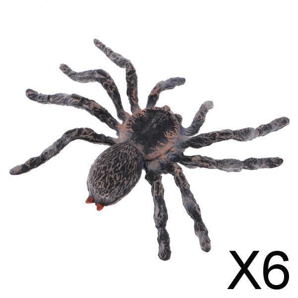 Paquete de 4-6 figuras de animales realistas, figura de juguete, decoración del hogar, blanco brasileño 6 piezas