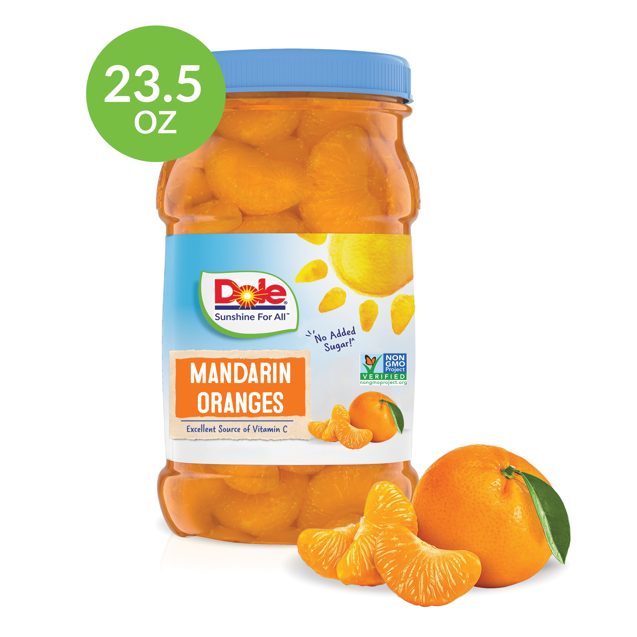 Dole Mandarin Oranges in 100% Fruit Juice, 23.5 oz Jar
