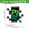 thumbnail image 2 of Creeper Autocollant Mural, Minecraft Fuyant, 2 of 4