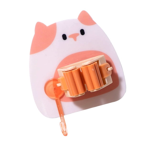 Soporte organizador de fregona Naiovety colgador para escoba estante de almacenamiento ganchos de tubo naranja amarillo