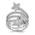 thumbnail image 1 of 925 Sterling Silver Silver Moon Cubic Zirconia Cz, 1 of 8