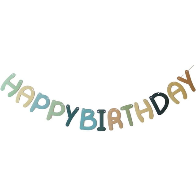 Conjunto de tarjeta de papel Naiovety Feliz Cumpleaños 14.7 pies Azul