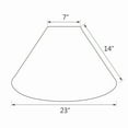 thumbnail image 5 of aspen creative 32591 transitional hardback empire shaped spider construction lamp shade in off white, 23" wide (7" x 23" x 14"), 5 of 5