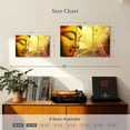 thumbnail image 3 of Elephant Stock Noble Buddha Wall Art - Horizontal Multi Panel Canvas - Living Room Wall Decor - People Multi Panel - Yellow And Brown Decor - 23" x 14", 3 of 4