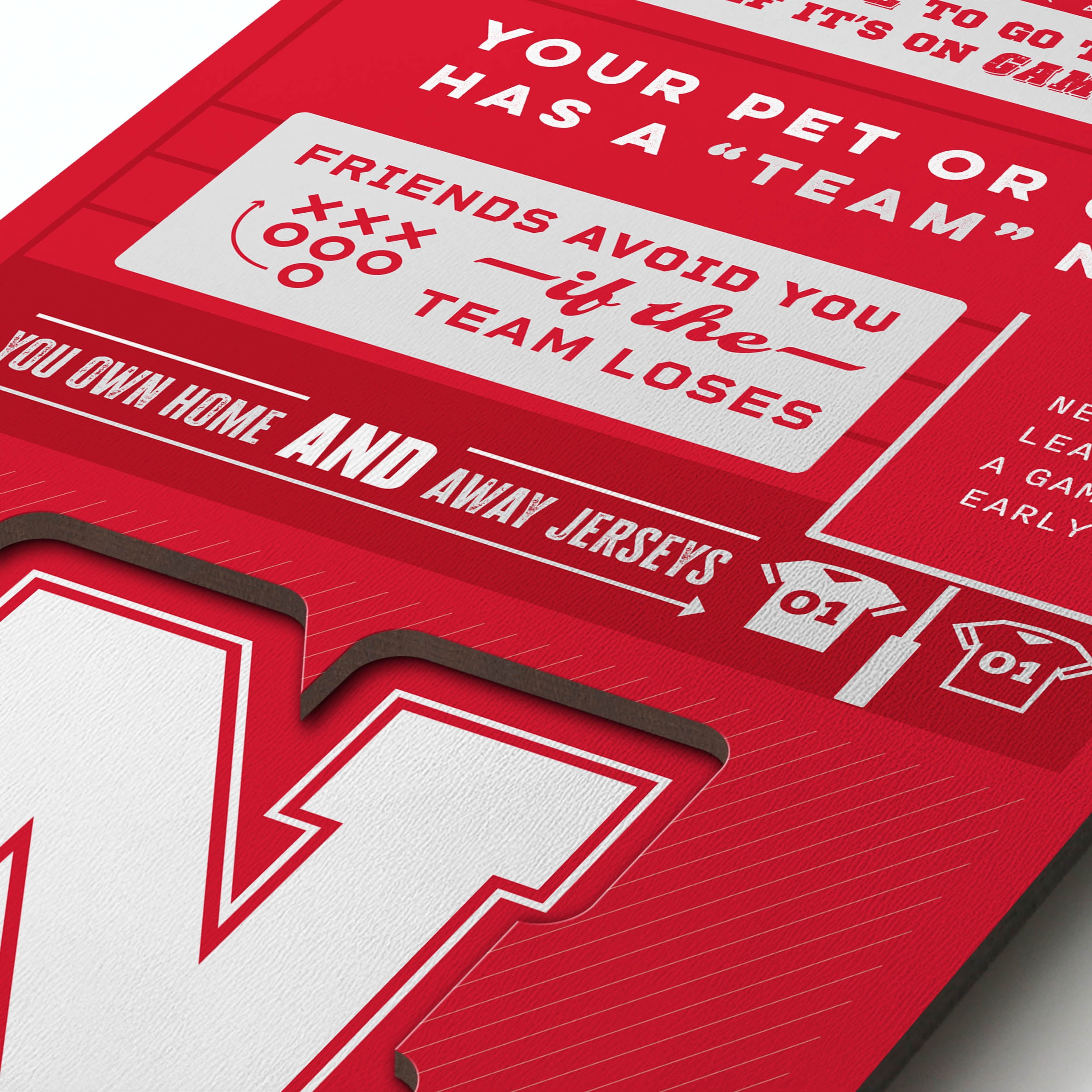 YouTheFan NCAA Nebraska Cornhuskers 3D Top 10 Wall Art