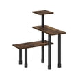 thumbnail image 3 of Furinno Turn-N-Tube 3-Tier Multipurpose Corner Countertop Organizer Shelf, Amber Pine/Black, 3 of 6