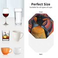 thumbnail image 6 of Kdxio Abstract Pattern Penguin Funny Coasters,4 Pcs Leather Coasters,Housewarming Gifts,Protect Furniture from Water Marks Scratch and Damage, 6 of 6