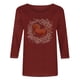 thumbnail image 5 of TaTaai Ladies 2026 New Year Graphic Print 3/4 Sleeve Blouse Round Neck Casual Top Holiday Celebration Festive Party Attire Gift, 5 of 5