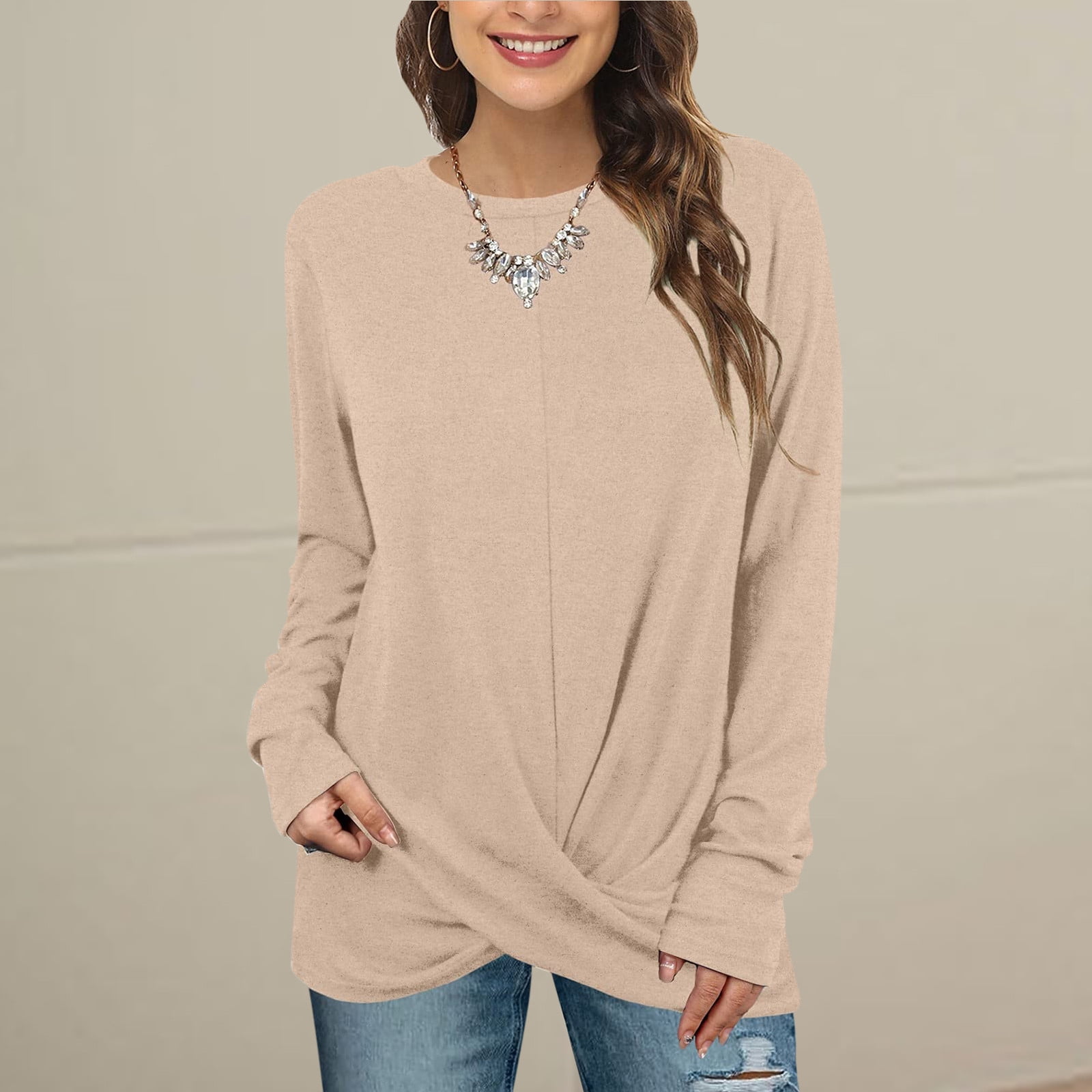 Women Casual Tunic Tops For Leggings 