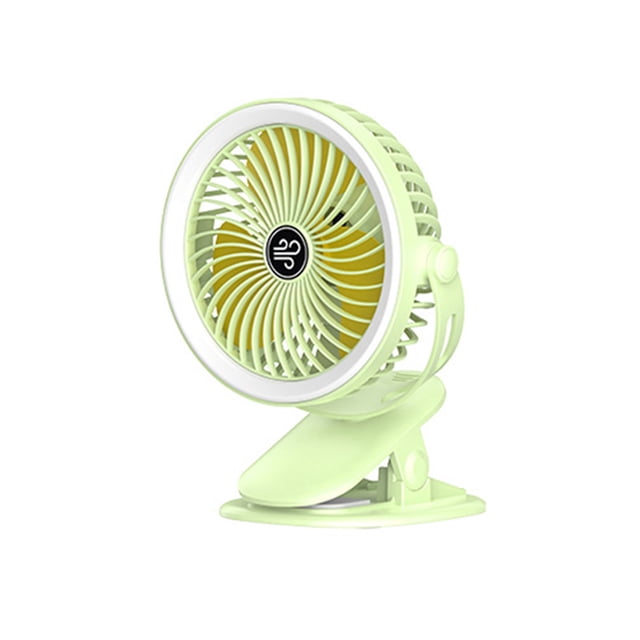 Ventilador Portátil, Ventilador Multifuncional, Ventilador de Escritorio Personal, Ventilador de Carga Usb con Luz Led, Ventilador Portátil Recargable