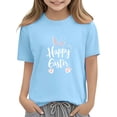 thumbnail image 6 of Auroural Toddler Girl Shirts 5T Under $ 5.00 Boys Girls Easter Shirts Rabbit Printed Tshirt Short Sleeve Top Funny Graphic Tshirts 3-14 Years, 6 of 8