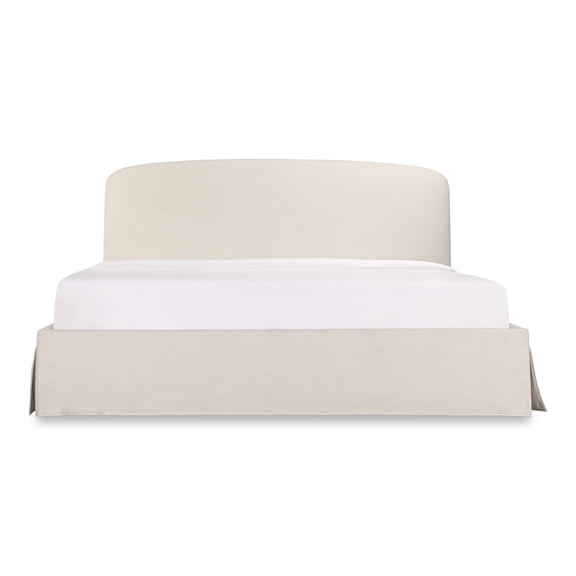Moe's Home Collection Joan Fabric Queen Storage in Cream White