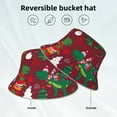 thumbnail image 4 of Kdxio Reflective Bucket Hat - Dinosaur Christmas Happy New Year Print Bucket Hat for Men,Women, 4 of 9