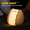 thumbnail image 3 of Luz nocturna de silicona para bebé, luces nocturnas, regalos lindos de animales novedosos LED - 3 niveles de brillo, función de temporizador - Luz para niños, 3 of 5