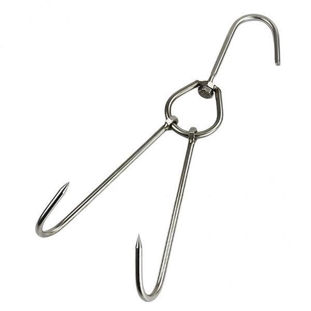 2xMeat Hook Ring Utensilios De Cocina Colgador Colgante Acero Inoxidable 0.35x30cm Sunnimix Gancho para carne de acero inoxidable