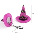 thumbnail image 2 of Halloween Pet Witch Hat Headdress Dog Cat Headband Halloween Themed Pet Hairband for Holiday Costume and Photography Prop(5.5Inch,Black), 2 of 2